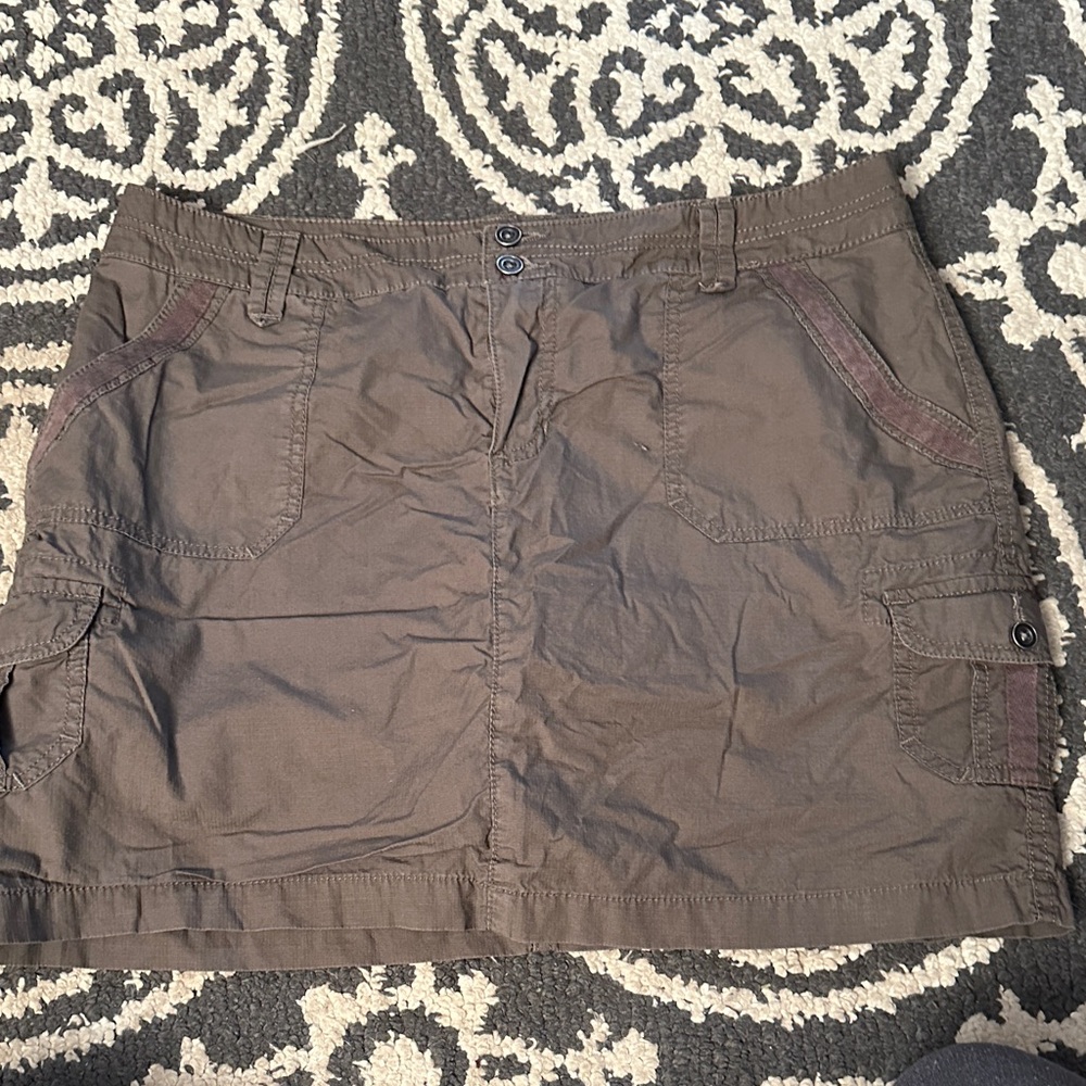 Sonoma Brown Cargo Skirt